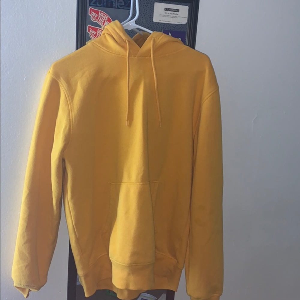 Yellow hoodie